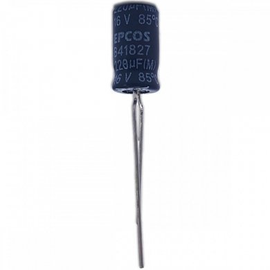 Capacitor eletrolitico EPCOS 220uF 16V (Kit 20x)