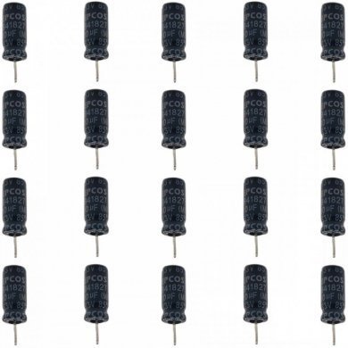 B41827A8106M Capacitor eletrolitico 10uF 63V (Kit 20x unidades)