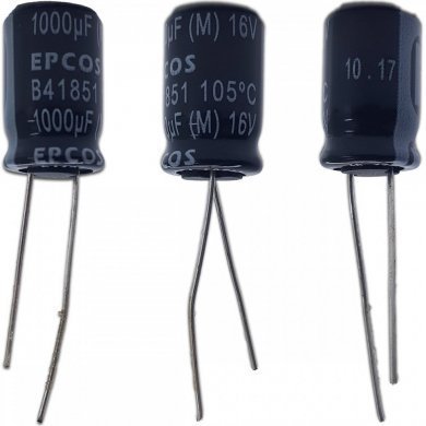 B41851A4108M-KIT10 Capacitor eletrolitico EPCOS 1000UF 16V (Kit 10x)