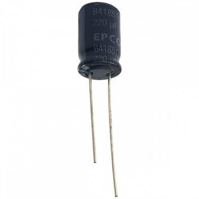B41851A8227M8-KIT10 Capacitor eletrolitico EPCOS 220uF 63V (Kit 10x un)