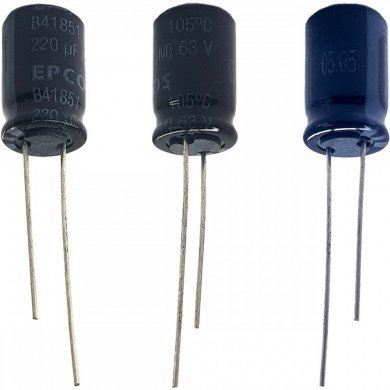 B41851A8227M8-KIT10 Capacitor eletrolitico EPCOS 220uF 63V (Kit 10x un)
