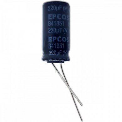 Capacitor eletrolitico EPCOS 220uF 100V (Kit 10x)