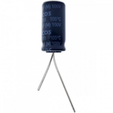 Capacitor eletrolitico EPCOS 220uF 100V (Kit 10x)