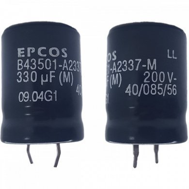 Capacitor eletrolitico EPCOS 330uF 200V