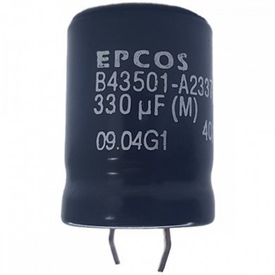 B43501-A2337-M Capacitor eletrolitico EPCOS 330uF 200V