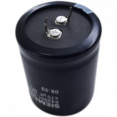 B43501-A9477-M Capacitor eletrolitico SIEMENS 470uF 400V
