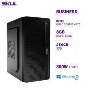 Skul Computador Business B700 Intel I7 4770 3.40Ghz Quad Core 8GB DDR3 SSD 256GB Fonte 300W PFC Ativo Windows 10 PRO