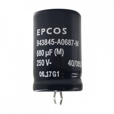 EPCOS Capacitor Eletrolitico 680uF 250V 40x25mm