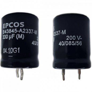 B43845-A2337-M Capacitor eletrolitico EPCOS 330uF 200V