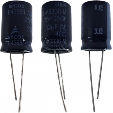 Capacitor eletrolitico EPCOS 33uF 400V 105C 3000hr