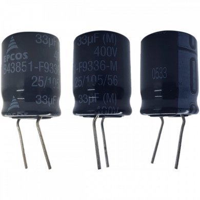 Capacitor eletrolitico EPCOS 33uF 400V 105C