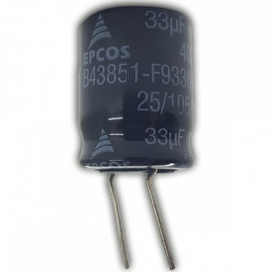 B43851-F9336-M Capacitor eletrolitico EPCOS 33uF 400V 105C