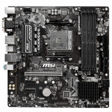 MSI Placa mãe B450 PRO VHD MAX AM4 DDR4 até 128GB