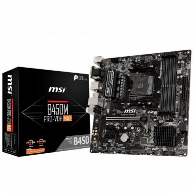 B450M-PRO-VHD-MAX MSI Placa mãe B450 PRO VHD MAX AM4 DDR4 até 128GB