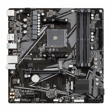 B550M-K Gigabyte placa mãe B550M K AM4 mATX 4x DDR4
