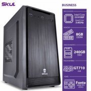 Skul Computador Business B300 Intel Core I3 9100F 3.6GHz 8GB DDR4 SSD 240GB GT 710 2GB Fonte 300W PFC ATIVO (Linux Ubuntu)