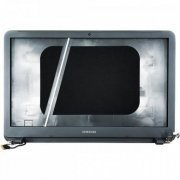 Tampa e moldura da tela notebook Samsung NP350XAA acompanha dobradiças, cabo flat e webcam