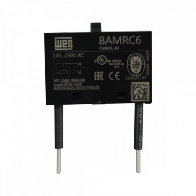 BAMRC6-D63 Bloco Supressor WEG Para Contator Cwm 130V-250V