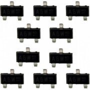 Diodo de chaveamento 75V 215mA SOT323 (Kit 10x) marcação no componente:  A6W - kit com 10 unidades