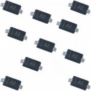Diodo de chaveamento 75V 0.2A ST323 (Kit 10x und) marcação A2 no componente - Kit com 10 unidades