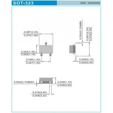 BAT54W-KIT100 BAT54W SCHOTTKY BARRIER DIODE SOT323 (kit 100x)
