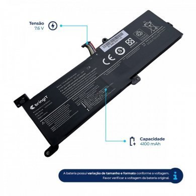 Bateria 7.6V 4100mAh 30Wh compatível Lenovo Ideapad
