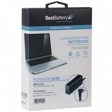 BB20-AC19-B21 FONTE PARA NOTEBOOK 19V 3.42A 65W BIVOLT