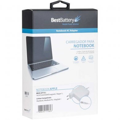 BB20-AP16-A FONTE PARA NOTEBOOK APPLE 16.5 3.65A 60W