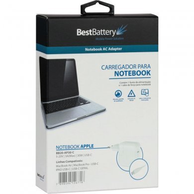 BB20-AP30-C Fonte USB-C 5 a 20V 3A 30W para Macbook e Ipad