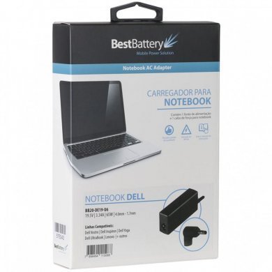 BB20-DE19-U6 FONTE PARA NOTEBOOK 19.5V 3.34A 65W BIVOLT