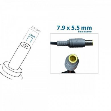 BB20-IB20-B Fonte Notebook Lenovo 20V 3.25A 65W plug 7.9x5.5mm