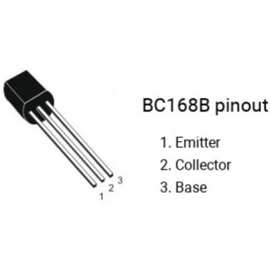 20x transistor BC168B NPN 150Mhz TO-92 300mW