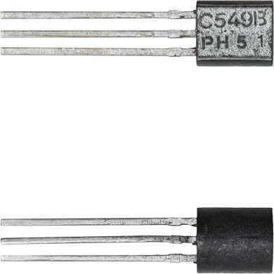 BC549B 10x Transistor BC549B BJT NPN 30V 100mA 300Mhz TO-92