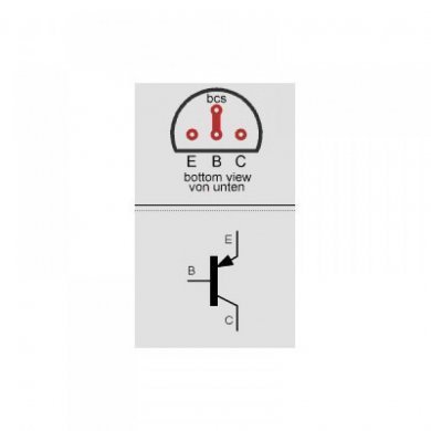 BC551 Transistor PNP de uso geral 50V 01A 0.5W (Kit 20)