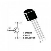Transistor PNP de uso geral 50V 01A 0.5W (Kit 20) TO92 HFE 140MIN    (Kit com 20 unidades)