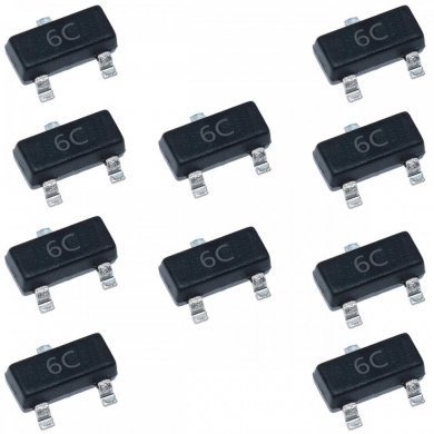 BC817LT1-6C Transistor SMD NPN BC817 45V 500mA SOT23 (kit 10x)