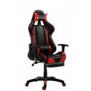 Bluecase Cadeira Gamer Diamond Reclinável x Suporta até 150Kg, Couro Sintético PU, Cor: Vermelho e Preto