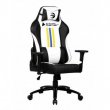 Bluecase Cadeira Gamer Sirius Reclinável 90° a 180°, Suporta até 150Kg, Almofadas, Braço Ajustável, Cor: Branco, Amarelo, Azul e Preto