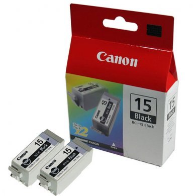 BCI-15-BK Cartucho de Tinta Canon BCI-15 Preto 3.5ml (caixa com 2 unidades)