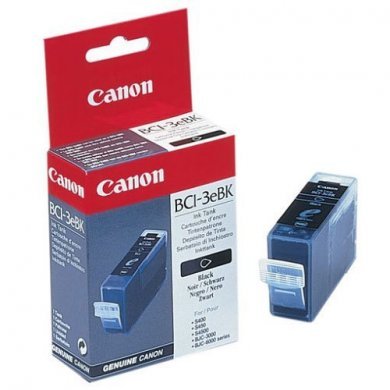 BCI-3eBK Cartucho de Tinta Canon BCI-3eBK Preto 27 ml - para BJC3000 / 600