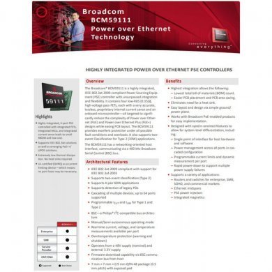 Ci de Rede Broadcom BCM59111 PSE Controller QFN-48