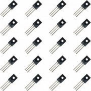 20x transistor NPN 60V 2A 25W SOT-32/TO-126 kit com 20 unidades, original ST Microeletronics
