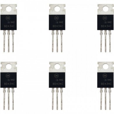 BDX34C Kit 6x Transistores Darlington PNP 100V 10A TO-220