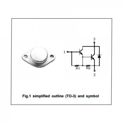 Transistor NPN Darlington BJT 100V 12A