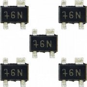 5x Transistor RF 9GHz N9T BFG540W SOT343 15V 120mA 9Ghz 500mW, ganho HFE: 100