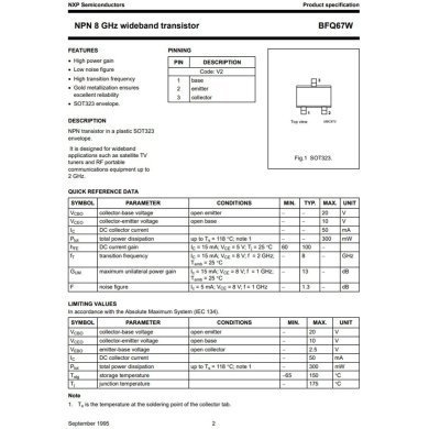 BFQ67W 10x transistor de RF de banda larga 8Ghz BFQ67W SOT323