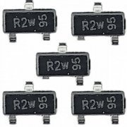 Transistor de RF 6Ghz 300mW NPN SOT23 (Kit 5x und) SMD SOT-23 / A marcação no transistor é R2W 95 (Kit com 5 unidades)