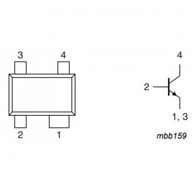 BFU710F Transistor D5T NPN RF 43Ghz Wideband (Kit 10x)