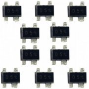 Transistor D5T NPN RF 43Ghz Wideband (Kit 10x) 4 terminais. Transistor de RF de silício germânio de banda larg