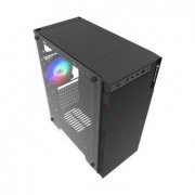 Bluecase Gabinete Gamer BG-030 Preto USB 3.0 tampa lateral transparente, Suporte para refrigeração à água, Sup
